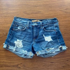 Joe’s Jeans distressed denim shorts size 24 waist